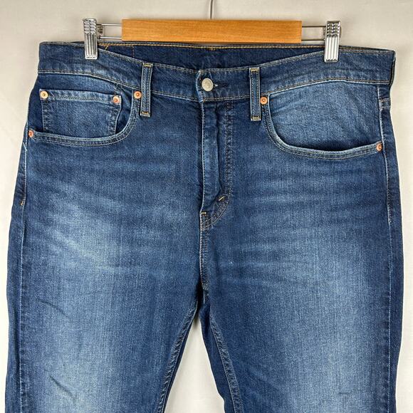Levi's 527 Slim Boot Cut Blue Denim Jeans Medium Wash Men's Size 34x30 - Picture 5 of 7